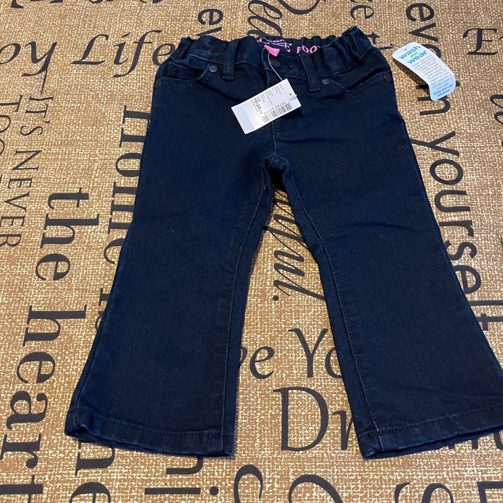 Toddler Girl Boot Cut Dark Denim Jeans